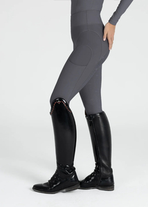 Wholesale Womens Horse Riding Leggings <b>Full</b> Seat Silicone Anti <b>Slip</b> Mesh Panel Spandex Jodhpurs Custom Design OEM Factory - Product Image 6