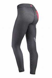 Leggings de Yoga de Cintura Alta con Estampado de Labios Rojos y Logotipo en Letras Blancas, Pantalones Deportivos Largos de Spandex/Nylon Ligeros - Product Image 3