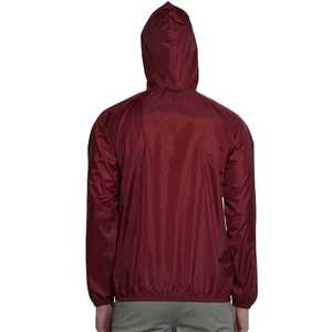 Veste coupe-vent unie simple à fermeture éclair longue, grande taille, prix de gros, veste coupe-vent la plus vendue - Product Image 3