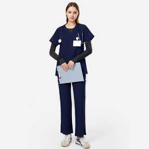 Élégant Infirmière Gommage Jogger Ensembles Uniforme Spa Clinique Dentaire Salon De Beauté Soins Infirmiers Médicaux Scrubs Uniformes Ensembles Uniformes D'hôpital - Product Image 1