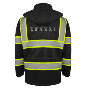 Outdoor Use ANSI Class 1 Waterproof LED Flash Breathable Comfortable Stand Collar Safety <b>Hi</b>-<b>Vis</b> Reflective <b>Softshell</b> <b>Jacket</b> Plus - Product Image 3