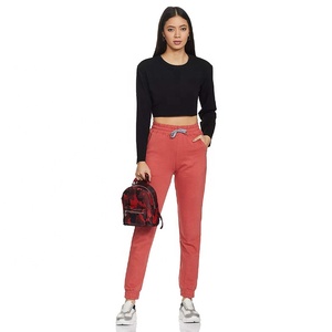 กางเกงเอวยางยืดผ้าฟลีซผ้าฝ้ายแบบกำหนดเองสไตล์แฟชั่นกางเกงวิ่งสำหรับผู้หญิงกางเกงโยคะสีเซ็กซี่กางเกงวอร์มจำนวนมาก - Product Image 5