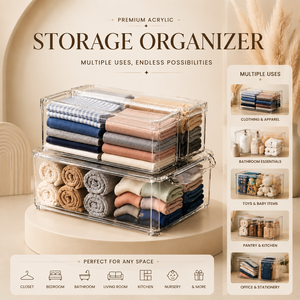Clear Kids Apparel Organizer Bins for T-Shirts, Shorts, Leggings & Nursery Storage Solutions - Product Image 5
