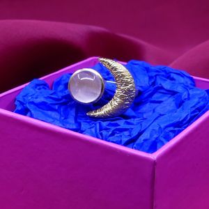 Wedding Wear <b>925</b> Sterling <b>Silver</b> Gold Plated Jewelry Rose Quartz Gemstone Women Wear Classic <b>Ring</b> - Product Image 5
