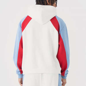 Sweat-shirts à capuche en molleton de coton épais de haute qualité OEM, logo personnalisé, épaules tombantes, style hip-hop, basiques pour hommes, chauds pour l'hiver - Product Image 2