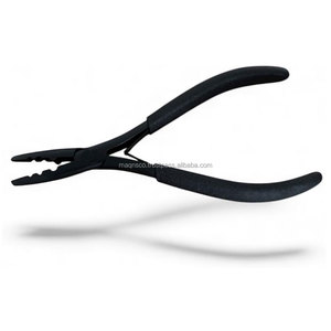 Hair <b>Extension</b> <b>Bead</b> Remover Pliers 7 Inch Professional Micro Link and Nano Ring Removal Tool Stainless Steel 2 Hole Black - Product Image 4