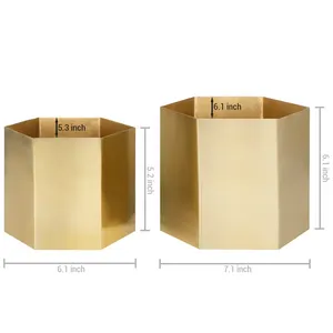 Vase à fleurs en métal haut de gamme fait main, centre de table pour banquet, décoration florale moderne en métal moulé pour événements et fêtes - Product Image 3
