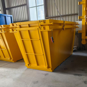 Contenedor <span class=keywords><strong>de</strong></span> Basura Apilable <span class=keywords><strong>de</strong></span> Acero Amarillo, el Más Vendido, para el Transporte <span class=keywords><strong>de</strong></span> Materiales <span class=keywords><strong>de</strong></span> Construcción - Product Image 2