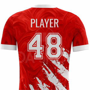 Jersey de Fútbol Sublimado Personalizado Unisex, Diseño con Logotipo, 100% Poliéster, Primavera, Verano, Otoño, OEM, ODM Aceptable, Superventas - Product Image 5