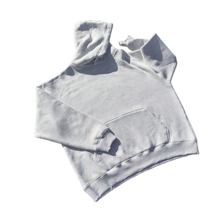 Vente en gros Sweat à capuche d'hiver vert personnalisé, délavé à l'acide, effet soleil, vintage, vieilli, bords bruts, unisexe, coupe oversize, en molleton de coton épais - Product Image 3