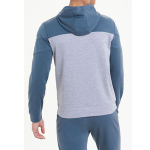 Sweat-shirt à capuche mi-zippé pour homme, de haute qualité, pour l'hiver, avec poche kangourou sur le devant, respirant, en polyester/coton, couleurs et tailles personnalisables - Product Image 6