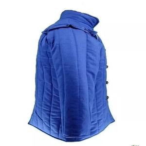 100% coton médiéval Vintage Gambeson manteau épais rembourré Viking armure à manches longues Aketon veste col Mandarin hiver adapté - Product Image 4