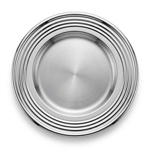 Handmade SS304 Satin Well Mirror Rim 21 cm Bread Size Lehar Rippled Side <b>Plate</b> for Home <b>Decor</b> Hotels Weddings Dishes & <b>Plates</b> - Product Image 6