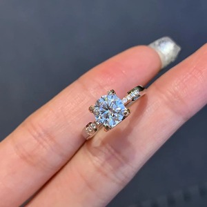 1.10ct Round Cut Lab Grown Diamond <b>Ring</b> With 14K Yellow Gold Two-Tone Engagement <b>Ring</b> for Women from <b>Indian</b> Supplier - Product Image 4