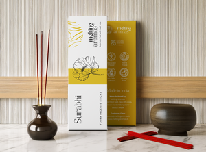 Varillas de Incienso Aromático Premium SURABHI - Madera de Bambú Orgánica Ecológica y 100% Natural de Origen Karnataka para Uso en Todas las Estaciones - Product Image 3