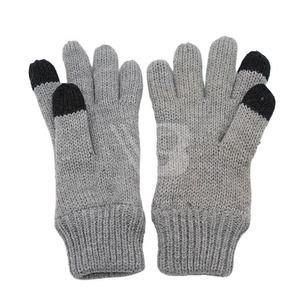 Warm Knitted Windproof 3M for Fleece Lined Snow Custom Acrylic <b>Gloves</b> OEM ODM Thick Winter Cycling Daily BSCI Plain - Product Image 3