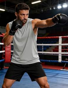 Men's Custom Logo Cotton Sports Printing <b>Running</b> Tops Muscle Bodybuilding Stringer Fitness Gym Men's Tank Top - Product Image 2