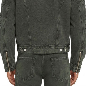 Vestes pour hommes de couleur unie et à motif uni, coupe-vent avec col à capuche - Product Image 5