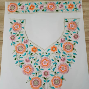 Fournisseur de patchs brodés en gros pour col de vêtement |   Applique de col ethnique pour Kurtis et Sarees - Product Image 1