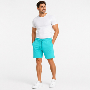 Shorts de sport pour hommes, vente en gros d'usine, imprimés en sérigraphie, écologiques, séchage rapide, respirants, motif uni, avec poches, décontractés - Product Image 5