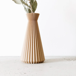 Vase à fleurs en bois massif fait main, design moderne et écologique, décoration d'intérieur, vente en gros - Product Image 2