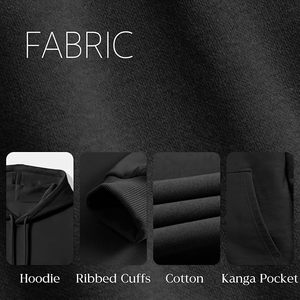 Sweat à capuche pour homme, best-seller, 100% coton, doublé, manches longues, col tombant, uni, confortable, grande taille, personnalisable - Product Image 6