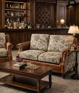Traditional Solid Wood Frame Living Room <b>Sofa</b> Set Furniture Royal Classic <b>Sofa</b> Set <b>Antique</b> <b>Sofa</b> set Fiber Upholstered <b>Sofa</b> Set - Product Image 6