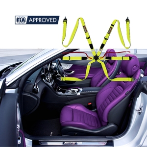 Cinturón de Seguridad para Deportes de Motor al por Mayor de Fabricante OEM TBRACING FIA 8853 2016 con Marca Personalizada, Hebilla Integrada y Velcro Seguro - Product Image 1