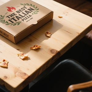 EcoRev Custom Biodegradable Eco-Friendly Disposable Foldable Kraft Corrugated Paper <b>Pizza</b> Takeout <b>Boxes</b> - Product Image 6