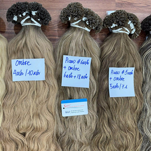 Extensiones de Cabello Humano Vietnamita Virgen con Punta de Queratina, Cutícula Alineada, Doble Trama, Alta Calidad - Product Image 6