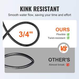 100FT สายฉีดน้ำแรงดันสูงทองเหลือง M22-14mm ลดงอได้3/4นิ้วรัศมีการดัดงอ4200 PSI สำหรับทำความสะอาดแรงดันสูง - Product Image 3