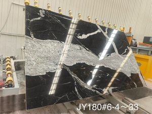 New Polished Natural Stone <strong>Black</strong> with White <strong>Granite</strong> <strong>Slabs</strong> - Product Image 6