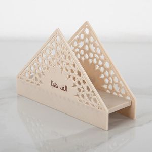 Decoración Inspirada en la Luna Creciente, Decoración de Estrella y Luna, Vajilla para Ramadán, Vajilla Islámica, Accesorios Decorativos de Madera para Mesa - Product Image 4