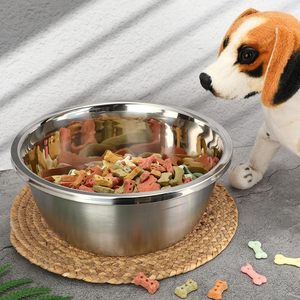 Bols pour chien et chat en acier inoxydable de qualité supérieure, grande capacité, écologiques, étanches, portables, lavables au lave-vaisselle, faciles à nettoyer - Product Image 1