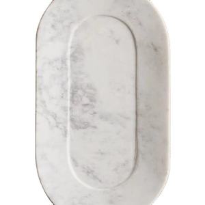 Elegant White Marble Rectangular Serving <b>Tray</b> Luxury Decorative <b>Tray</b> for Home Premium Marble Platter for <b>Kitchen</b> and Dining - Product Image 3