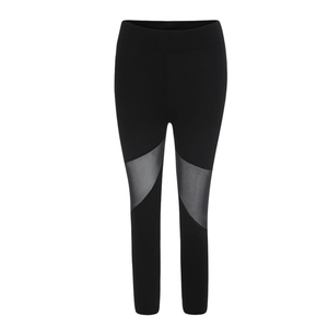Leggings noirs en polyamide solide, taille haute, ultra doux, sans coutures, pour femmes, jeggings, longueur intégrale, sport, élastiques, fitness, yoga - Product Image 2