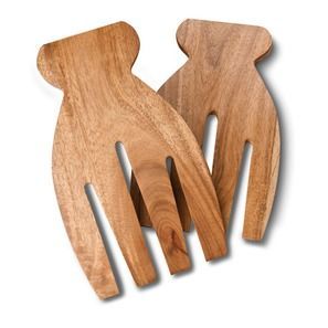 Durable Wooden <b>Salad</b> Mixer Hands for Everyday Use Natural Wooden <b>Salad</b> Tossing Hands for Healthy Meals - Product Image 3