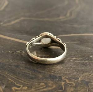 Designer <b>Moonstone</b> 925 Silver <b>Ring</b> for Unisex Fine Jewelry Accessories - Handmade collection for Parties & Occasion Wear - Product Image 4