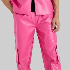 Pantalons en cuir pour hommes, style tendance, pour l'hiver, couleurs et tailles personnalisables, logo, respirant, meilleure qualité, prix bas, OEM - Product Image 6