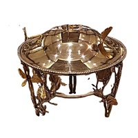 Vaisselle design classique chauffe-plats en acier inoxydable de qualité Rime pour les exportations de l'Inde