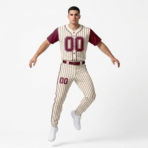 Ensemble d'uniformes de baseball personnalisés, vêtements d'équipe de haute qualité, maillots de baseball en gros à prix avantageux, nouveau design de maillot de baseball - Product Image 3