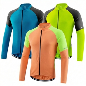 Latest Fashion Breathable Eco-Friendly <b>Men's</b> Adults Full Sleeve <b>Cycling</b> Jersey Customizable High Quality <b>Cycling</b> Jersey - Product Image 4