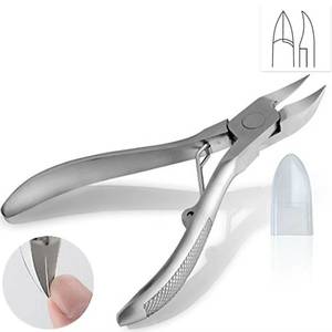 Coupe-ongles professionnels Mertz en acier inoxydable, lame courbée, ouverture large (5 mm), pointe acérée, durables pour les ongles des doigts des adultes - Product Image 4