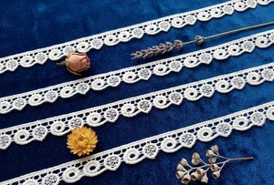 Dentelle circulaire en polyester blanc de qualité supérieure – Bordure décorative teintable pour la mode et la décoration intérieure - Product Image 4