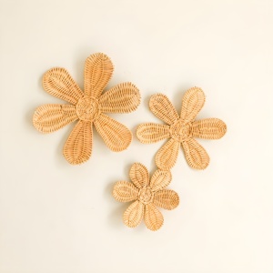 Magnifiques décorations murales en rotin, autocollants floraux pour la décoration de chambre de bébés garçons et filles, vente en gros du Vietnam - Product Image 4