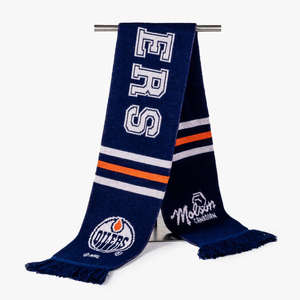 Écharpe de sport unisexe réversible en acrylique tricoté carré, coupe-vent, pour supporters de football et universitaires, thermique pour l'hiver - Product Image 3