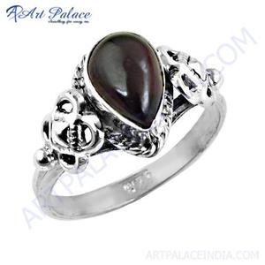 Fret Designer <b>Garnet</b> Gemstone <b>Silver</b> <b>Ring</b> - Product Image 1