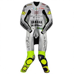 Traje de Carreras MotoCP Ramaha 1 Pieza de Cuero Vacuno/Canguro para Moto/Traje de Pista/Conducción con Armadura Nivel 2 para Motociclistas - Product Image 1
