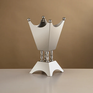 Quemador de Incienso en Forma de Corona de Acero Inoxidable, Difusor de Aromaterapia, Soporte Decorativo para Todas las Estaciones - Product Image 1