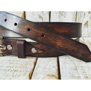 Ceinture à boucle en laiton, dernière collection, vêtements pour hommes, qualité supérieure, ceintures en cuir 100% originales, fabriquées en Inde - Product Image 3